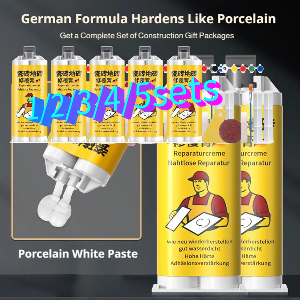 Ceramic Tile Floor - 1/2/3/4/5 Set Kit Pasta Perbaikan Ubin